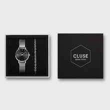 Charger l'image dans la galerie, CLUSE Gift Box Boho Chic Petite Mesh and Bracelet Silver Colour 28 mm - CG10501
