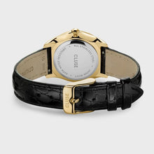 Charger l'image dans la galerie, CLUSE Féroce Petite Leather Black Alligator, Gold Colour 31,5 mm - CW11209
