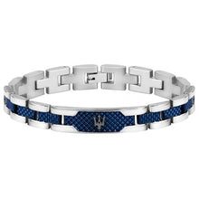 Charger l'image dans la galerie, Bracelet Maserati Homme Acier Argenté Bleue Maserati JM419ASC02
